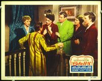 5z543 STELLA LC #6 '50 sexy Ann Sheridan in bath robe talking to others in her house!