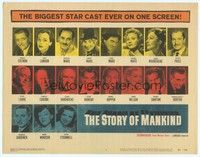 5z093 STORY OF MANKIND TC '57 Ronald Colman, the Marx Bros., the greatest cast ever!