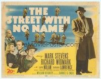 5z094 STREET WITH NO NAME TC '48 Richard Widmark, Mark Stevens, film noir!