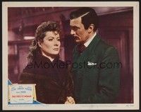 5z560 THAT FORSYTE WOMAN LC #6 '49 close up of Walter Pidgeon looking at concerned Greer Garson!