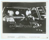 6a045 BATTLE IN OUTER SPACE 8x10 still '60 Uchu Daisenso, cool close up of astronauts in ship!
