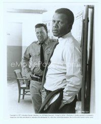 6a080 BROTHER JOHN 8x10 still '71 concerned Sidney Poitier standing by sheriff Ramon Bieri!