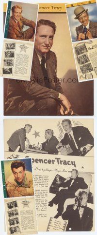 6b024 LOT OF 4 DIXIE CUP PREMIUMS lot '40s Spencer Tracy, Robert Taylor, Nelson Eddy, Dan Dailey