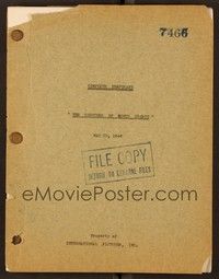 6b231 COUNTESS OF MONTE CRISTO complete temporary script May 22, 1946, screenplay by John Klorer!