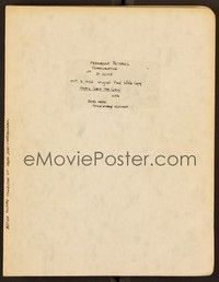 6b236 HERE COME THE GIRLS final white copy script October 3, 1952, screenplay by Hartmann & Kanter!