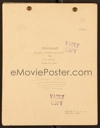 6b237 HOLD YOUR MAN dialogue cutting continuity script June 19, 1933, screenplay by Loos & Rogers!