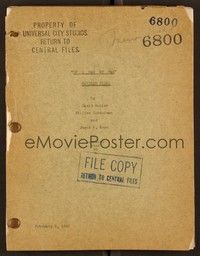 6b240 IF I HAD MY WAY revised final draft script Feb 2, 1940, screenplay by Butler, Conselman & Kern