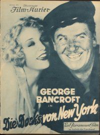 6b208 DOCKS OF NEW YORK German program '29 Josef von Sternberg, George Bancroft & Betty Compson!