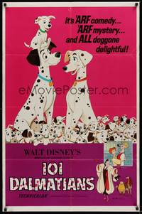 6c667 ONE HUNDRED & ONE DALMATIANS 1sh R69 most classic Walt Disney canine family cartoon!