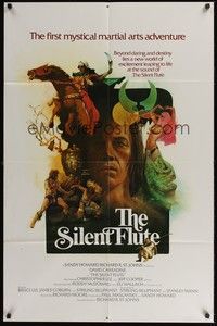 6c163 CIRCLE OF IRON int'l 1sh '79 great art of David Carradine by Maughan, The Silent Flute!