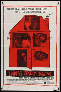 6c189 DADDY'S DEADLY DARLING 1sh R84 a girl only a father could love, and did!
