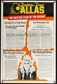 6c205 DEBBIE DOES DALLAS 1sh '78 Bambi Woods, the hottest film of the decade!