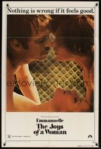6c252 EMMANUELLE 2 THE JOYS OF A WOMAN 1sh '76 Sylvia Kristel, nothing is wrong if it feels good!