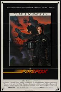 6c291 FIREFOX 1sh '82 cool Charles deMar art of killing machine & Clint Eastwood!