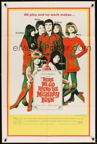 6c415 HERE WE GO ROUND THE MULBERRY BUSH 1sh '68 Judy Geeson, Barry Evans, Angela Scoular!