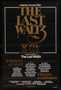 6c504 LAST WALTZ 1sh '78 Martin Scorsese, it started as a rock concert & became a celebration!