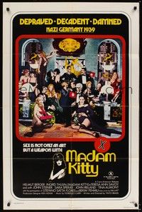 6c550 MADAM KITTY 1sh '76 x-rated, depraved, decadent, damned, sex is not only an art but a weapon