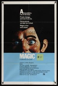 6c554 MAGIC int'l 1sh '78 Richard Attenborough, ventriloquist Anthony Hopkins, creepy dummy image!