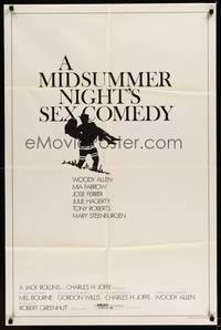 6c593 MIDSUMMER NIGHT'S SEX COMEDY advance teaser 1sh '82 Woody Allen, Mia Farrow, Jose Ferrer!