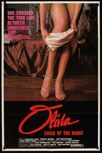6c660 OLIVIA CHILD OF THE NIGHT 1sh '82 the thin line between innocence and seduction!