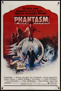 6c698 PHANTASM 1sh '79 if this one doesn't scare you, you're already dead, cool art by Joe Smith!