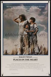 6c708 PLACES IN THE HEART 1sh '84 single mother Sally Field fights for her children & her land!