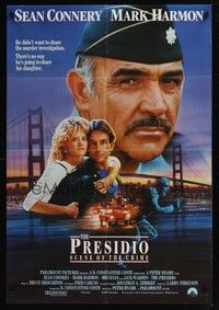 6c729 PRESIDIO int'l 1sh '88 Sean Connery in uniform, Mark Harmon, Meg Ryan + Golden Gate Bridge!
