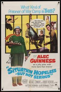 6c826 SITUATION HOPELESS-BUT NOT SERIOUS 1sh '65 Alec Guinness, Michael Connors, Robert Redford!