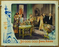 6d121 50,000,000 FRENCHMEN LC '31 pretty girl between Ole Olsen & Chic Johnson in Asian outfits!