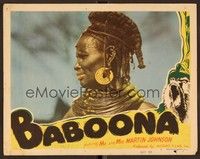 6d155 BABOONA LC #7 R40s Osa & Martin Johnson, cool close up of African woman with ring neck!