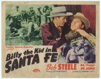 6d011 BILLY THE KID IN SANTA FE TC '41 Bob Steele catches rustlers & chokes a bad guy!