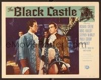 6d176 BLACK CASTLE LC #6 '52 Richard Greene looks at Stephen McNally wearing eyepatch!