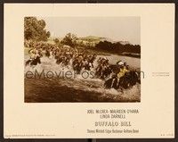 6d201 BUFFALO BILL photolobby '44 Joel McCrea riding in river with lots of Native American Indians