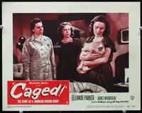 6d206 CAGED LC #4 '50 bad unwed mother Eleanor Parker doesn't want to give up her baby!