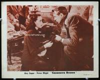 6d215 CASANOVA BROWN LC R53 close up of Gary Cooper looking at kneeling Teresa Wright!