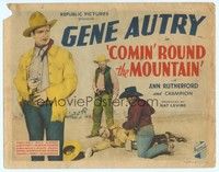 6d017 COMIN' ROUND THE MOUNTAIN TC '36 Gene Autry full-length close up & caught by two bad guys!