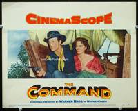 6d229 COMMAND LC #2 '54 Guy Madison in uniform with gun & sexy Joan Weldon in covered wagon!