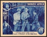 6d248 DARKEST AFRICA chapter 6 LC '36 Clyde Beatty confronts Wheeler Oakman & Edmund Cobb, serial!