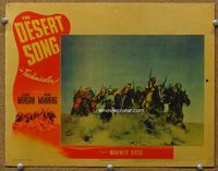 6d256 DESERT SONG LC '44 cool image of desert bandits on horses charging across sand dunes!