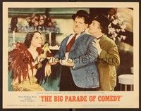 6d458 MGM'S BIG PARADE OF COMEDY LC #7 '64 Laurel & Hardy use eggs to fight with sexy Lupe Velez!