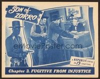 6d570 SON OF ZORRO chapter 3 LC '47 Republic serial, Roy Barcroft & Ernie Adams question scared man!