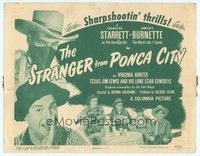 6d090 STRANGER FROM PONCA CITY TC '47 Charles Starrett as The Durango Kid & Smiley Burnette!