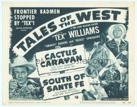 6d093 TALES OF THE WEST TC '50 Tex Williams in both Cactus Caravan & South of Santa Fe!