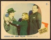 6d610 THIS GUN FOR HIRE LC '42 Veronica Lake stops Alan Ladd from shooting Laird Cregar!