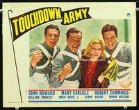6d629 TOUCHDOWN ARMY LC '38 wacky posed portrait of top four stars cheering at football game!