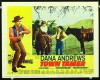 6d630 TOWN TAMER LC #1 '65 Dana Andrews gets off his horse to talk to pretty Terry Moore!