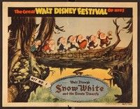 6d653 WALT DISNEY FESTIVAL OF HITS LC '40 animation art of the Seven Dwarfs from Snow White!