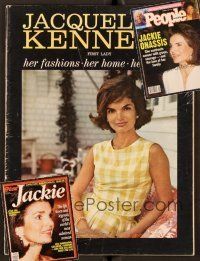 6e032 LOT OF 3 JACKIE KENNEDY MAGAZINES lot '70s-'90s on the cover of People & Star + special album!