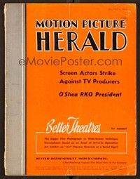 6e046 MOTION PICTURE HERALD exhibitor magazine August 6, 1955 great 2-page ad for To Catch a Thief