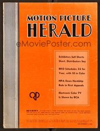 6e045 MOTION PICTURE HERALD exhibitor magazine December 9, 1950 8-page full-color insert for RKO!
